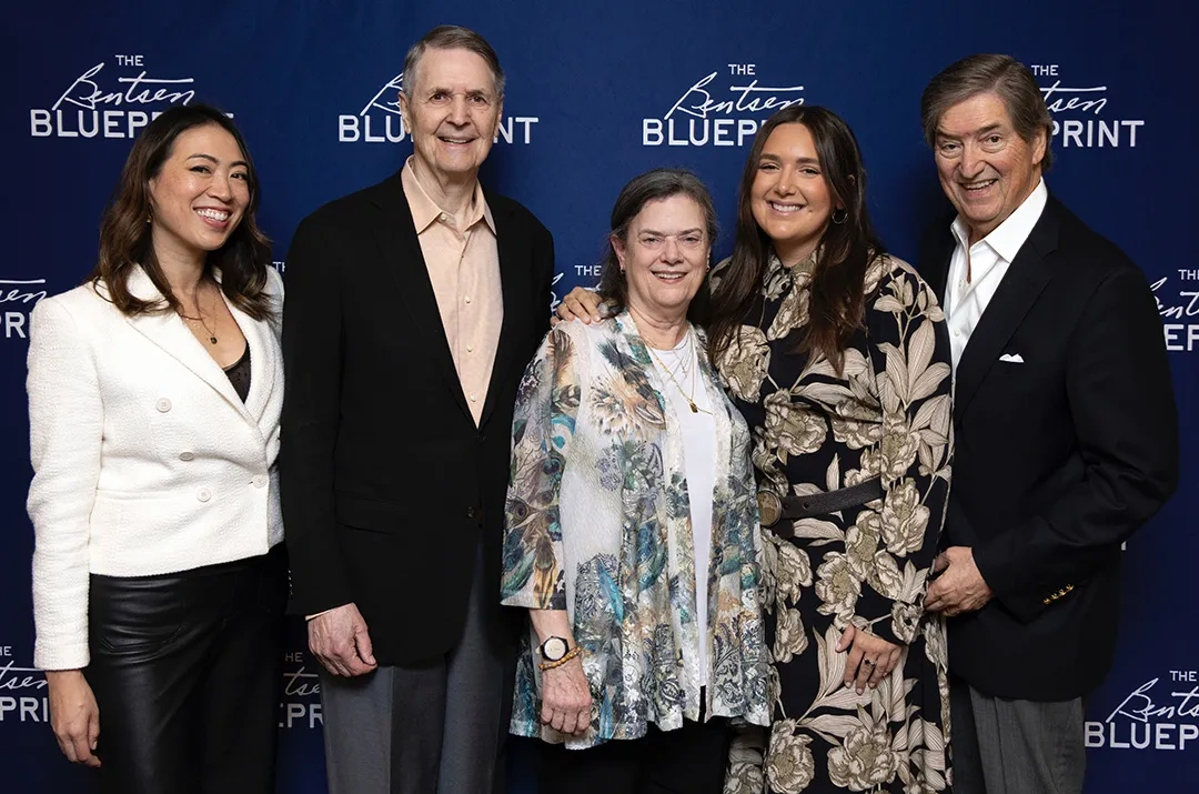 The family of the late Lloyd Bentsen along with Texas Tribune reporter Elise Hu.