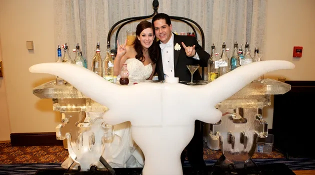 Longhorn Wedding Is Cool as Ice