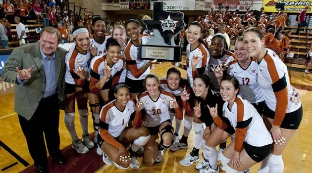 Texas Volleyball Blanks A&M to Win Lone Star Showdown